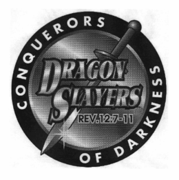 DRAGON SLAYERS CONQUERORS OF DARKNESS REV.12:7-11 logo
