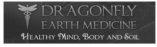 DRAGONFLY EARTH MEDICINE HEALTHY MIND BODY AND SOIL logo