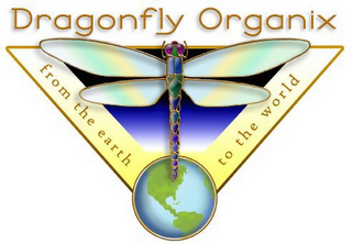 DRAGONFLY ORGANIX FROM THE EARTH TO THE WORLD logo