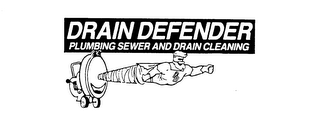 DRAIN DEFENDER PLUMBING SEWER AND DRAIN CLEANING logo