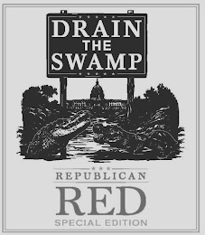 DRAIN THE SWAMP REPUBLICAN RED SPECIAL EDITION logo