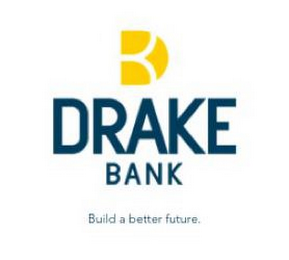 DRAKE BANK BUILD A BETTER FUTURE. logo