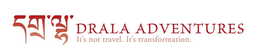 DRALA ADVENTURES IT'S NOT TRAVEL. IT'S TRANSFORMATION. logo