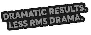 DRAMATIC RESULTS. LESS RMS DRAMA. logo