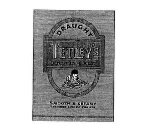 DRAUGHT TETLEY'S ENGLISH ALE SMOOTH & CREAMY logo