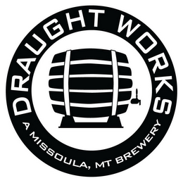 DRAUGHT WORKS A MISSOULA, MT BREWERY logo