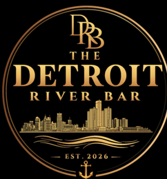 DRB THE DETROIT RIVER BAR EST. 2026 logo