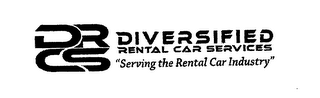 DRCS DIVERSIFIED RENTAL CAR SERVICES "SERVING THE RENTAL CAR INDUSTRY" logo
