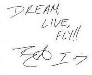 DREAM, LIVE, FLY!! BARRINGTON IRVING logo