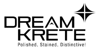 DREAMKRETE POLISHED. STAINED. DISTINCTIVE! logo