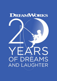 DREAMWORKS 20 YEARS OF DREAMS AND LAUGHTER logo