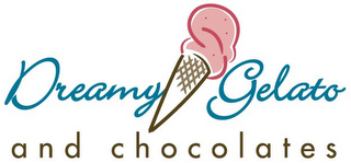 DREAMY GELATO AND CHOCOLATES logo