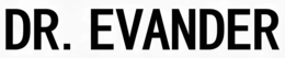 DR.EVANDER logo