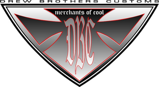 DREW BROTHERS CUSTOMS MERCHANTS OF COOL DBC logo