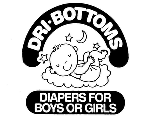 DRI-BOTTOMS DIAPERS FOR BOYS OR GIRLS logo