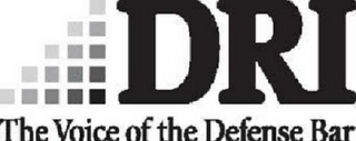 DRI THE VOICE OF THE DEFENSE BAR logo