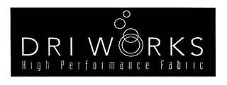 DRI WORKS HIGH PERFORMANCE FABRIC logo