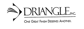 DRIANGLE INC ONE GREAT FINISH DESERVES ANOTHER. logo