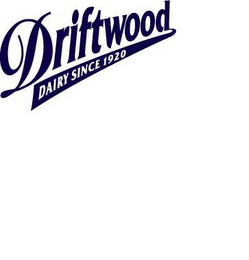 DRIFTWOOD DAIRY SINCE 1920 logo