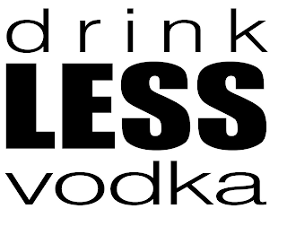 DRINK LESS VODKA logo