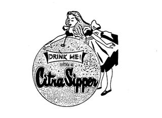 DRINK ME WITH A CITRA SIPPER logo