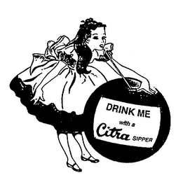 DRINK ME WITH A CITRA SIPPER logo