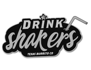 DRINK SHAKERS TEXAS BURRITO CO logo