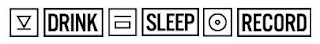 DRINK SLEEP RECORD logo