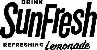 DRINK SUNFRESH REFRESHING LEMONADE logo