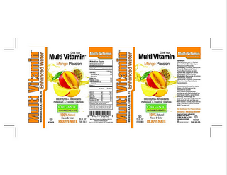 DRINK YOUR MULTI VITAMIN GREEN TEA WITH HONEY AND GINSENG POTASSIUM & ESSENTIAL VITAMINS FOR A HEALTHY LIFESTYLE 100% NATURAL FLAVOR & COLOR RELAX MULTI VITAMIN WITH VITAMINS A, C, E, B3, B5, B6, B12 ENHANCED WATER logo