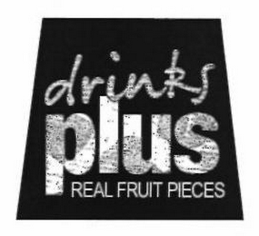 DRINKS PLUS REAL FRUIT PIECES logo