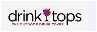 DRINKTOPS THE OUTDOOR DRINK COVER logo