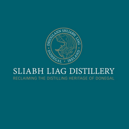 · DRIOGLANN SHLIABH LIAG · DONEGAL · IRELAND · LIABH LIAG DISTILLERY RECLAIMING THE DISTILLING HERITAGE OF DONEGAL logo