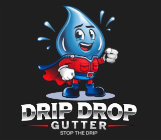 DRIP DROP GUTTER STOP THE DRIP logo
