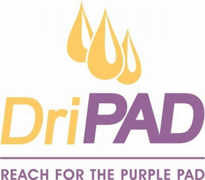 DRIPAD REACH FOR THE PURPLE PAD logo