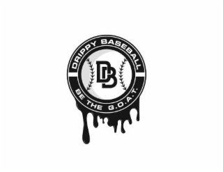 DRIPPY BASEBALL DB BE THE G.O.A.T. logo