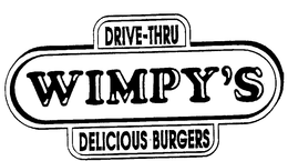DRIVE-THRU WIMPY'S DELICIOUS BURGERS logo