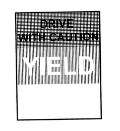 DRIVE WITH CAUTION YIELD logo
