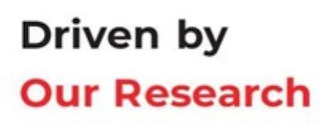 DRIVEN BY OUR RESEARCH logo