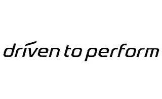 DRIVEN TO PERFORM logo
