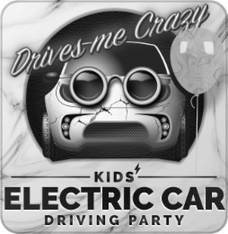 DRIVES ME CRAZY KIDS' ELECTRIC CAR DRIVING PARTY logo