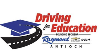 DRIVING FOR EDUCATION FOUNDING SPONSOR RAYMOND CHEVROLET KIA ANTIOCH logo