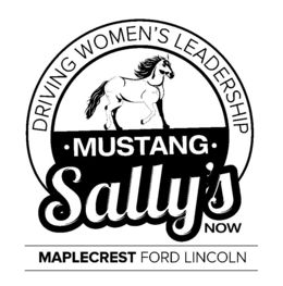 DRIVING WOMEN'S LEADERSHIP ·MUSTANG· SALLY'S NOW MAPLECREST FORD LINCOLN logo