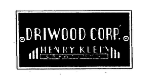 DRIWOOD CORP. HENRY KLEIN CREATIONS logo