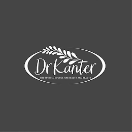 DRKANTER THE TRUSTED SOURCE FOR HEALTH AND BEAUTY logo