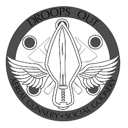 DROOPS OUT AERIAL GUNNERY · SOCIAL GOONERY logo