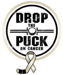 DROP THE PUCK ON CANCER logo