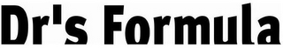 DR'S FORMULA logo