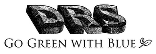 DRS INC GO GREEN WITH BLUE logo
