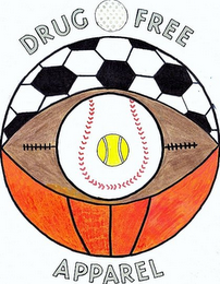 DRUG FREE APPAREL logo
